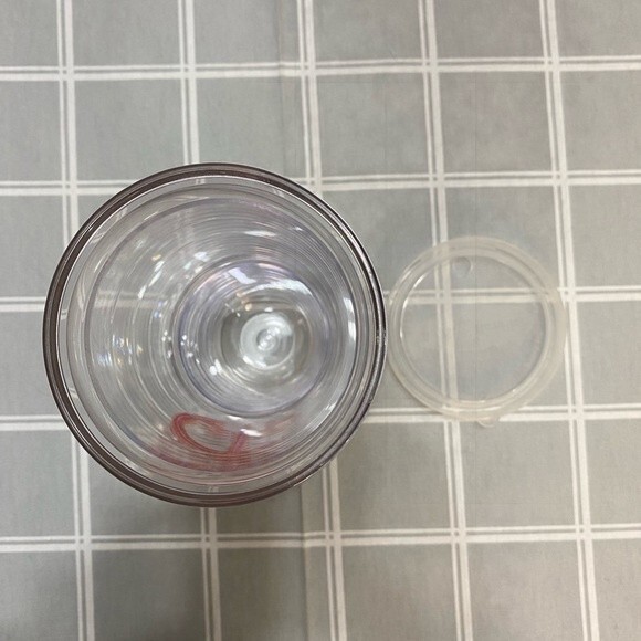 Tervis Tumbler 24oz Clear Peace & Daisy Flowers Doublewall Insulated Drinkware - Picture 7 of 8